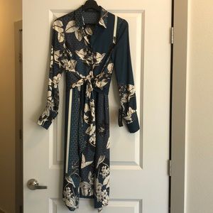 Zara Printed Silk Dress